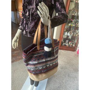 Sonoma Goods For Life Claire Tote Red Multi